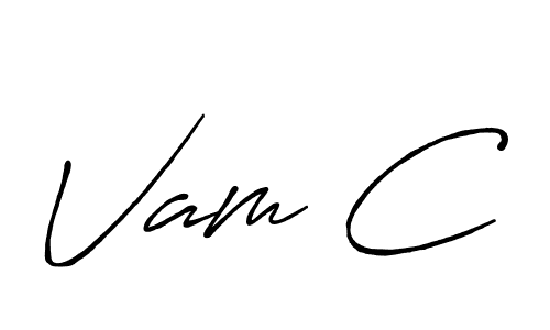 How to Draw Vam C signature style? Antro_Vectra_Bolder is a latest design signature styles for name Vam C. Vam C signature style 7 images and pictures png