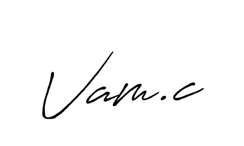 Also we have Vam.c name is the best signature style. Create professional handwritten signature collection using Antro_Vectra_Bolder autograph style. Vam.c signature style 7 images and pictures png