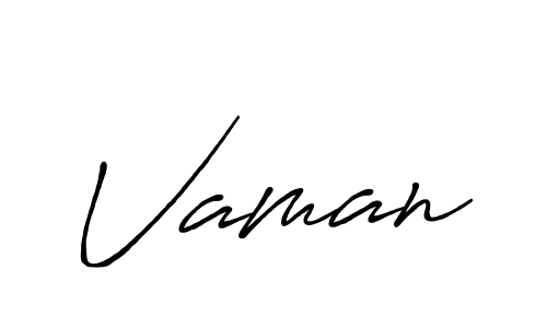 Vaman stylish signature style. Best Handwritten Sign (Antro_Vectra_Bolder) for my name. Handwritten Signature Collection Ideas for my name Vaman. Vaman signature style 7 images and pictures png