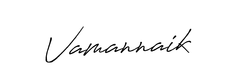 Vamannaik stylish signature style. Best Handwritten Sign (Antro_Vectra_Bolder) for my name. Handwritten Signature Collection Ideas for my name Vamannaik. Vamannaik signature style 7 images and pictures png
