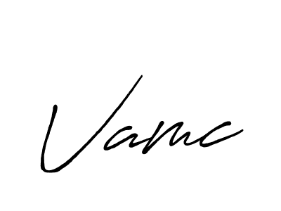 Also You can easily find your signature by using the search form. We will create Vamc name handwritten signature images for you free of cost using Antro_Vectra_Bolder sign style. Vamc signature style 7 images and pictures png