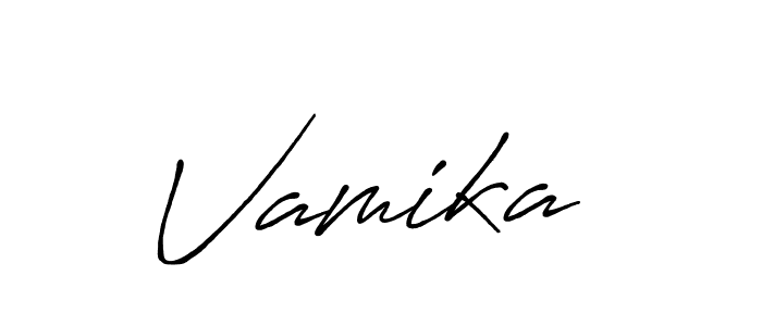 Antro_Vectra_Bolder is a professional signature style that is perfect for those who want to add a touch of class to their signature. It is also a great choice for those who want to make their signature more unique. Get Vamika  name to fancy signature for free. Vamika  signature style 7 images and pictures png