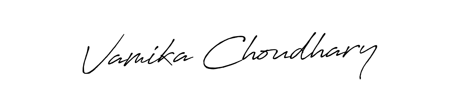 if you are searching for the best signature style for your name Vamika Choudhary. so please give up your signature search. here we have designed multiple signature styles  using Antro_Vectra_Bolder. Vamika Choudhary signature style 7 images and pictures png