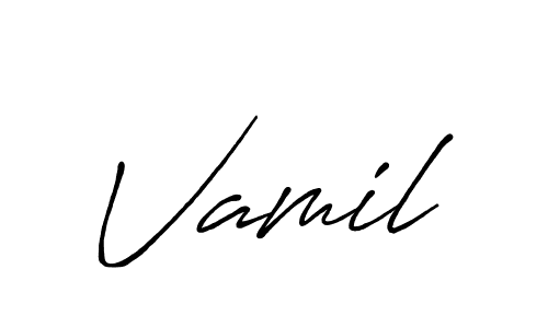 Also we have Vamil name is the best signature style. Create professional handwritten signature collection using Antro_Vectra_Bolder autograph style. Vamil signature style 7 images and pictures png