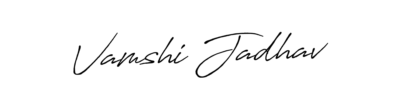 Make a beautiful signature design for name Vamshi Jadhav. Use this online signature maker to create a handwritten signature for free. Vamshi Jadhav signature style 7 images and pictures png