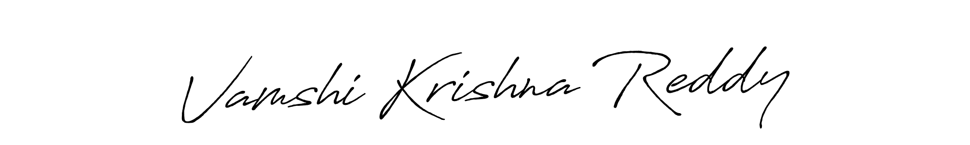 How to make Vamshi Krishna Reddy signature? Antro_Vectra_Bolder is a professional autograph style. Create handwritten signature for Vamshi Krishna Reddy name. Vamshi Krishna Reddy signature style 7 images and pictures png