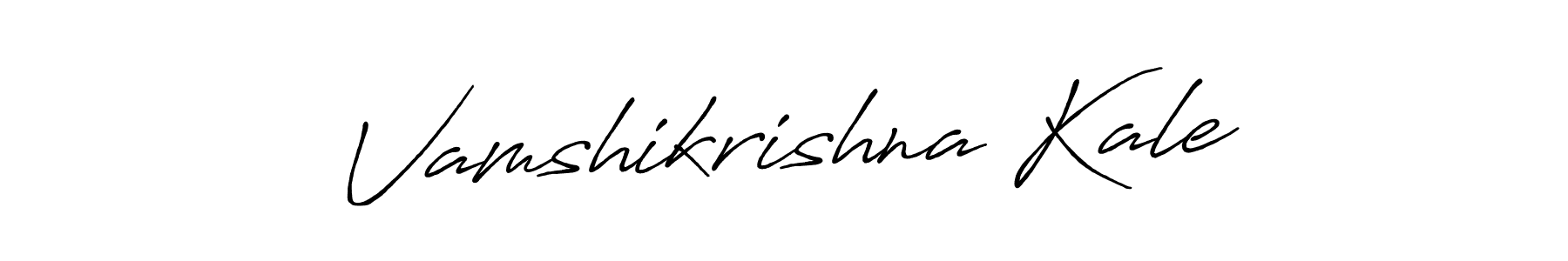 Make a beautiful signature design for name Vamshikrishna Kale. With this signature (Antro_Vectra_Bolder) style, you can create a handwritten signature for free. Vamshikrishna Kale signature style 7 images and pictures png