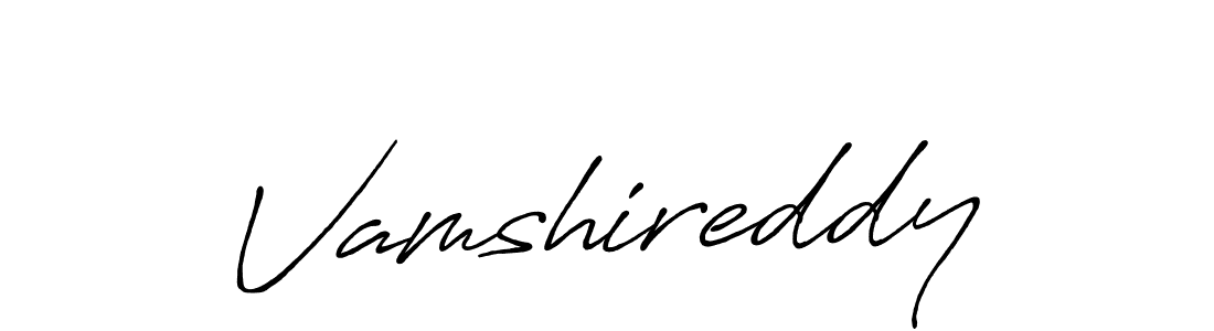 How to make Vamshireddy signature? Antro_Vectra_Bolder is a professional autograph style. Create handwritten signature for Vamshireddy name. Vamshireddy signature style 7 images and pictures png