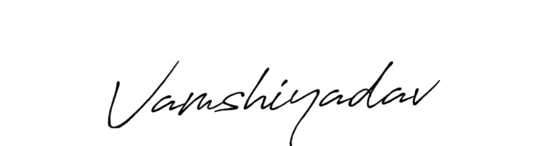 Vamshiyadav stylish signature style. Best Handwritten Sign (Antro_Vectra_Bolder) for my name. Handwritten Signature Collection Ideas for my name Vamshiyadav. Vamshiyadav signature style 7 images and pictures png