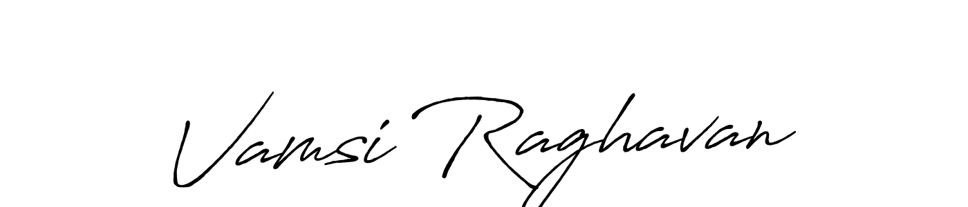 Vamsi Raghavan stylish signature style. Best Handwritten Sign (Antro_Vectra_Bolder) for my name. Handwritten Signature Collection Ideas for my name Vamsi Raghavan. Vamsi Raghavan signature style 7 images and pictures png