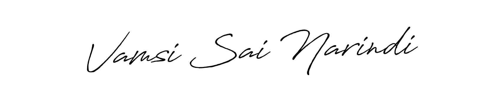 Once you've used our free online signature maker to create your best signature Antro_Vectra_Bolder style, it's time to enjoy all of the benefits that Vamsi Sai Narindi name signing documents. Vamsi Sai Narindi signature style 7 images and pictures png