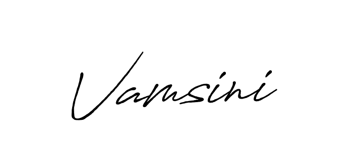 How to make Vamsini name signature. Use Antro_Vectra_Bolder style for creating short signs online. This is the latest handwritten sign. Vamsini signature style 7 images and pictures png