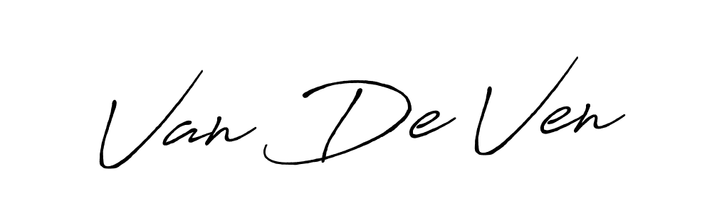 How to make Van De Ven signature? Antro_Vectra_Bolder is a professional autograph style. Create handwritten signature for Van De Ven name. Van De Ven signature style 7 images and pictures png