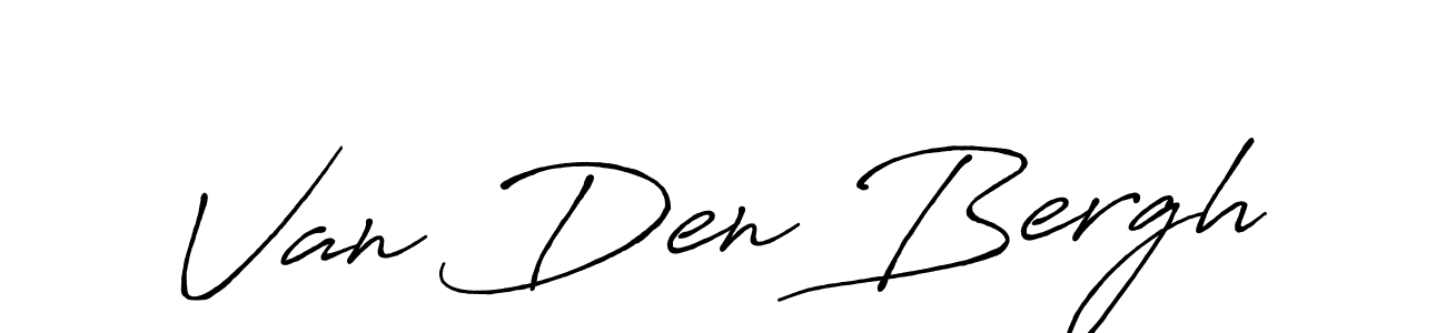 Use a signature maker to create a handwritten signature online. With this signature software, you can design (Antro_Vectra_Bolder) your own signature for name Van Den Bergh. Van Den Bergh signature style 7 images and pictures png