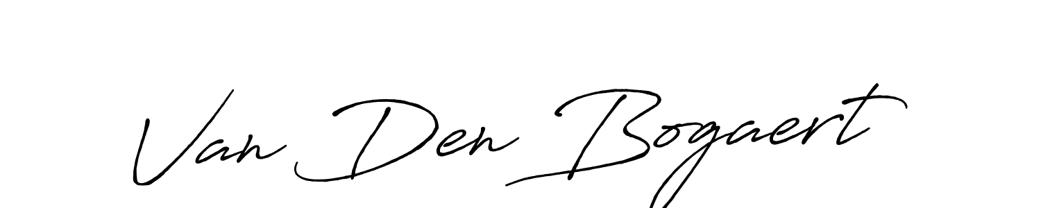 Make a beautiful signature design for name Van Den Bogaert. With this signature (Antro_Vectra_Bolder) style, you can create a handwritten signature for free. Van Den Bogaert signature style 7 images and pictures png