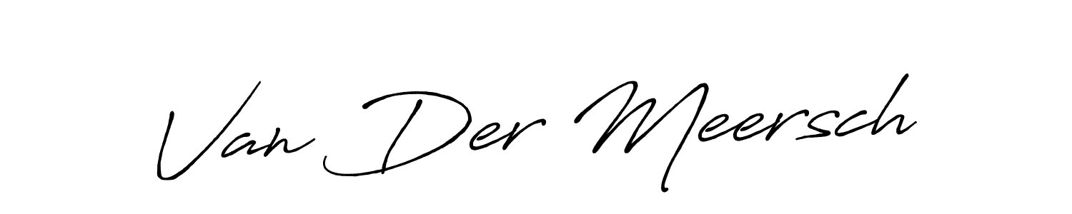 Van Der Meersch stylish signature style. Best Handwritten Sign (Antro_Vectra_Bolder) for my name. Handwritten Signature Collection Ideas for my name Van Der Meersch. Van Der Meersch signature style 7 images and pictures png