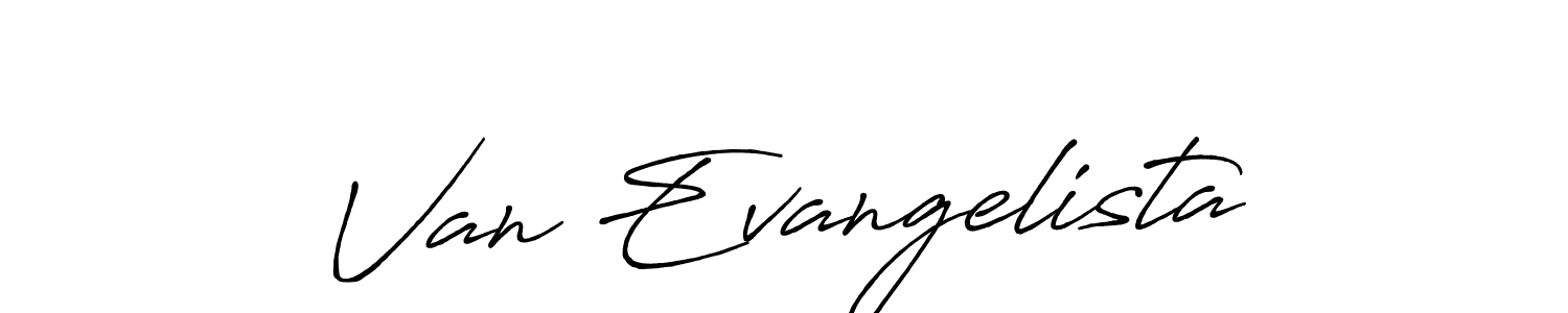 Make a beautiful signature design for name Van Evangelista. Use this online signature maker to create a handwritten signature for free. Van Evangelista signature style 7 images and pictures png