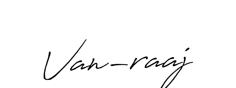 Make a beautiful signature design for name Van-raaj. With this signature (Antro_Vectra_Bolder) style, you can create a handwritten signature for free. Van-raaj signature style 7 images and pictures png