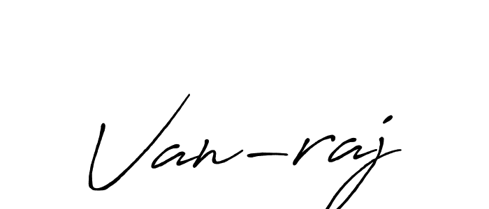 How to make Van-raj name signature. Use Antro_Vectra_Bolder style for creating short signs online. This is the latest handwritten sign. Van-raj signature style 7 images and pictures png