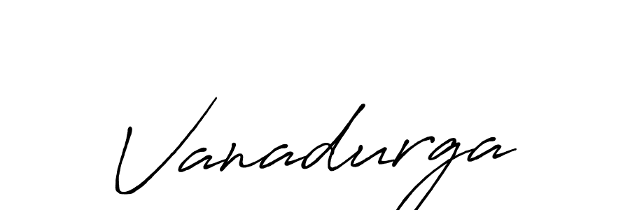 It looks lik you need a new signature style for name Vanadurga. Design unique handwritten (Antro_Vectra_Bolder) signature with our free signature maker in just a few clicks. Vanadurga signature style 7 images and pictures png