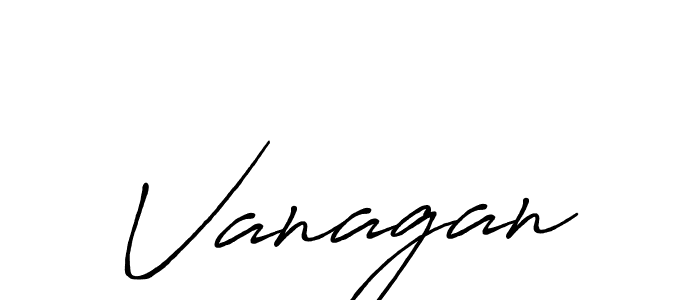 How to make Vanagan signature? Antro_Vectra_Bolder is a professional autograph style. Create handwritten signature for Vanagan name. Vanagan signature style 7 images and pictures png