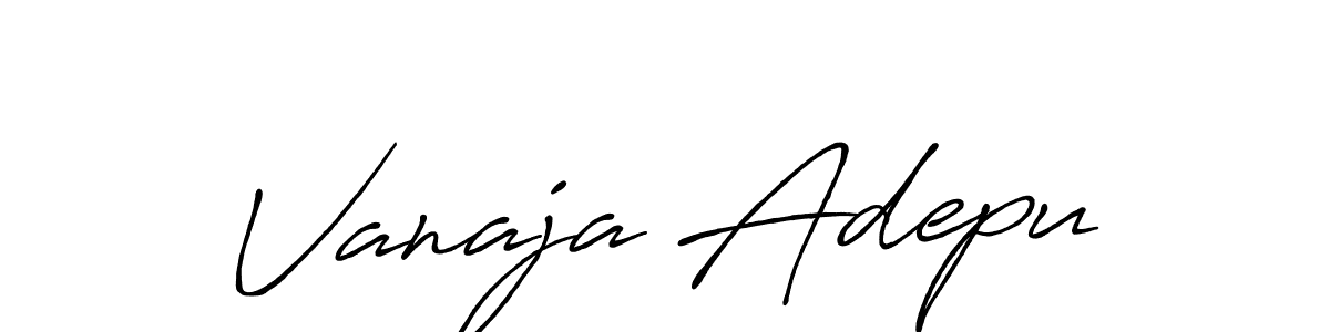 Once you've used our free online signature maker to create your best signature Antro_Vectra_Bolder style, it's time to enjoy all of the benefits that Vanaja Adepu name signing documents. Vanaja Adepu signature style 7 images and pictures png