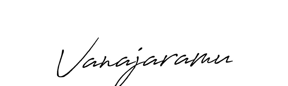 Design your own signature with our free online signature maker. With this signature software, you can create a handwritten (Antro_Vectra_Bolder) signature for name Vanajaramu. Vanajaramu signature style 7 images and pictures png