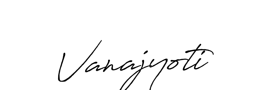 Use a signature maker to create a handwritten signature online. With this signature software, you can design (Antro_Vectra_Bolder) your own signature for name Vanajyoti. Vanajyoti signature style 7 images and pictures png