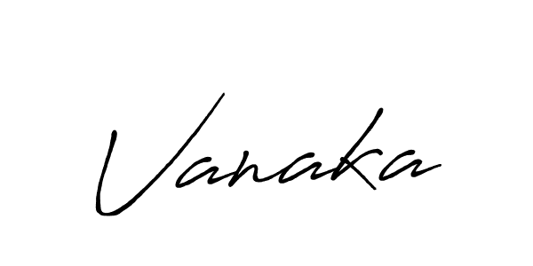 Create a beautiful signature design for name Vanaka. With this signature (Antro_Vectra_Bolder) fonts, you can make a handwritten signature for free. Vanaka signature style 7 images and pictures png