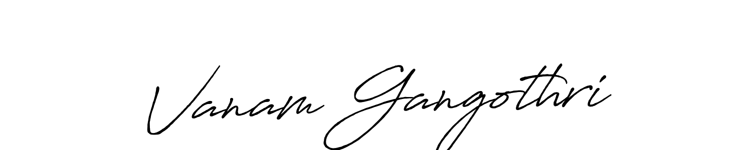 Make a beautiful signature design for name Vanam Gangothri. Use this online signature maker to create a handwritten signature for free. Vanam Gangothri signature style 7 images and pictures png