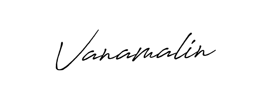 Once you've used our free online signature maker to create your best signature Antro_Vectra_Bolder style, it's time to enjoy all of the benefits that Vanamalin name signing documents. Vanamalin signature style 7 images and pictures png