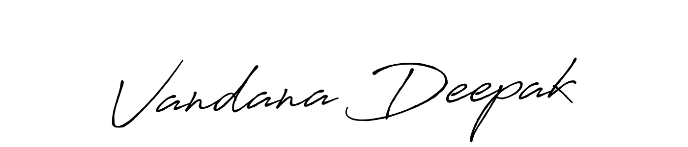Also You can easily find your signature by using the search form. We will create Vandana Deepak name handwritten signature images for you free of cost using Antro_Vectra_Bolder sign style. Vandana Deepak signature style 7 images and pictures png