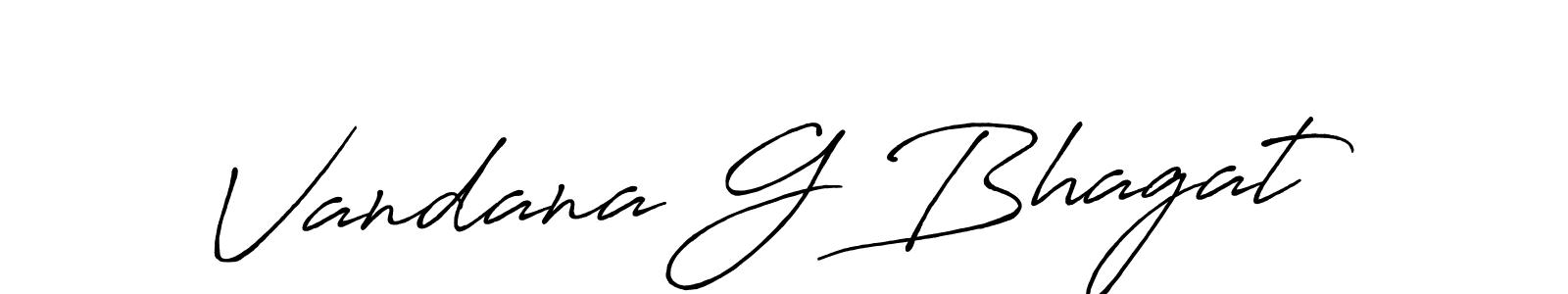 The best way (Antro_Vectra_Bolder) to make a short signature is to pick only two or three words in your name. The name Vandana G Bhagat include a total of six letters. For converting this name. Vandana G Bhagat signature style 7 images and pictures png