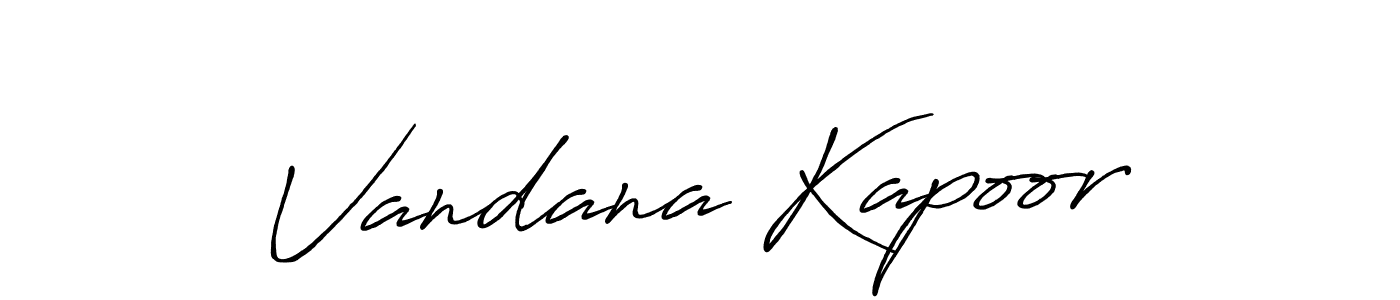 Design your own signature with our free online signature maker. With this signature software, you can create a handwritten (Antro_Vectra_Bolder) signature for name Vandana Kapoor. Vandana Kapoor signature style 7 images and pictures png