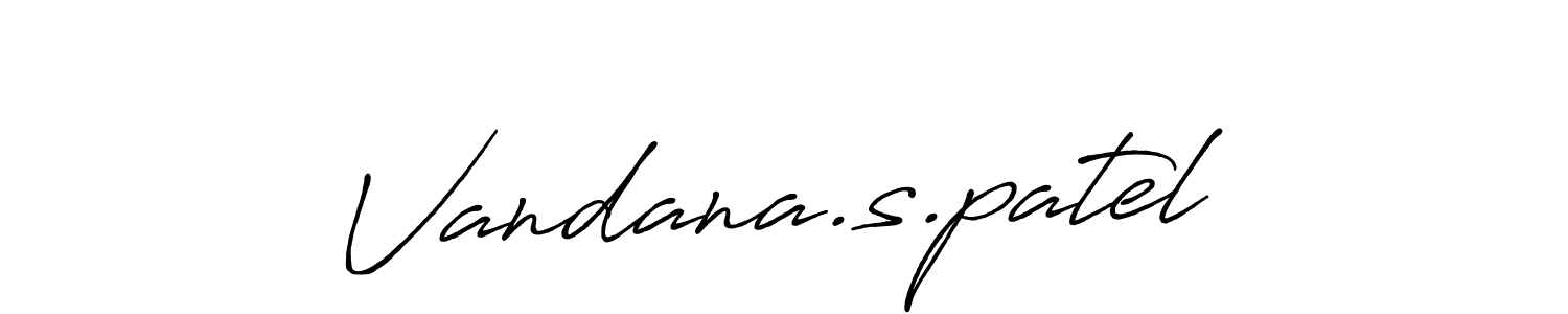 Make a beautiful signature design for name Vandana.s.patel. Use this online signature maker to create a handwritten signature for free. Vandana.s.patel signature style 7 images and pictures png