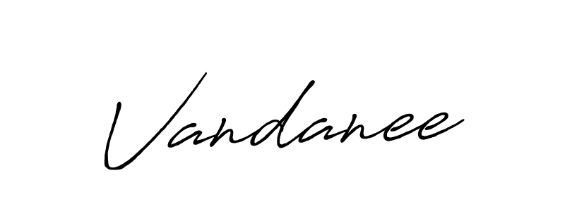 Design your own signature with our free online signature maker. With this signature software, you can create a handwritten (Antro_Vectra_Bolder) signature for name Vandanee. Vandanee signature style 7 images and pictures png