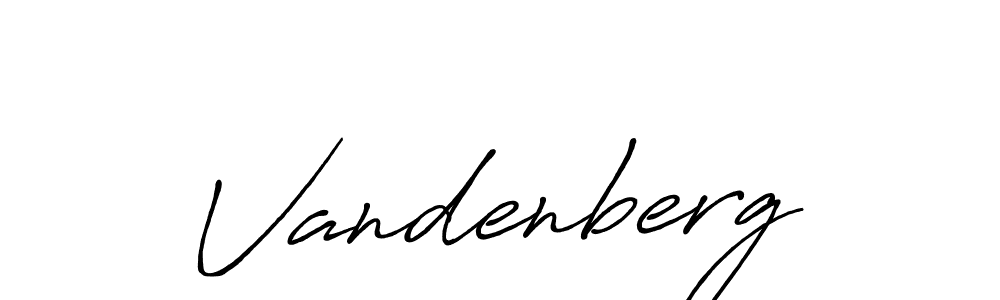 How to make Vandenberg signature? Antro_Vectra_Bolder is a professional autograph style. Create handwritten signature for Vandenberg name. Vandenberg signature style 7 images and pictures png