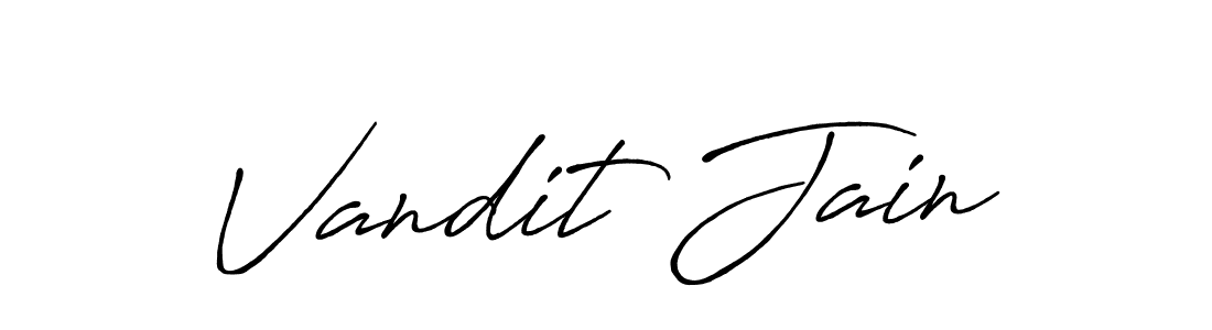 You should practise on your own different ways (Antro_Vectra_Bolder) to write your name (Vandit Jain) in signature. don't let someone else do it for you. Vandit Jain signature style 7 images and pictures png