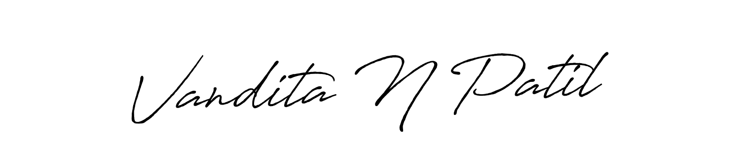 Similarly Antro_Vectra_Bolder is the best handwritten signature design. Signature creator online .You can use it as an online autograph creator for name Vandita N Patil. Vandita N Patil signature style 7 images and pictures png