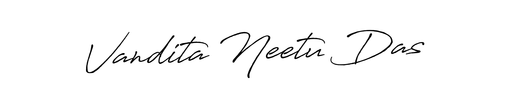 Vandita Neetu Das stylish signature style. Best Handwritten Sign (Antro_Vectra_Bolder) for my name. Handwritten Signature Collection Ideas for my name Vandita Neetu Das. Vandita Neetu Das signature style 7 images and pictures png