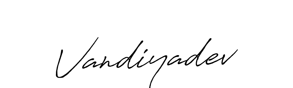 The best way (Antro_Vectra_Bolder) to make a short signature is to pick only two or three words in your name. The name Vandiyadev include a total of six letters. For converting this name. Vandiyadev signature style 7 images and pictures png