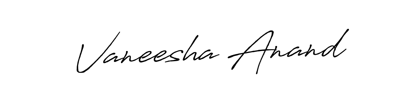 Make a beautiful signature design for name Vaneesha Anand. Use this online signature maker to create a handwritten signature for free. Vaneesha Anand signature style 7 images and pictures png