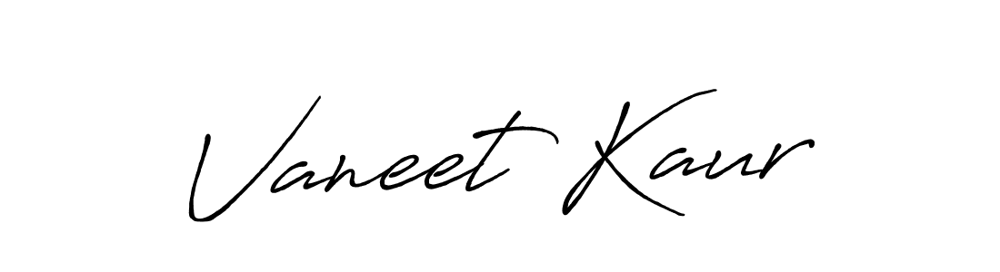 Also You can easily find your signature by using the search form. We will create Vaneet Kaur name handwritten signature images for you free of cost using Antro_Vectra_Bolder sign style. Vaneet Kaur signature style 7 images and pictures png