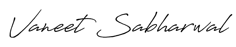 Discover how Vaneet Sabharwal looks in an executive cursive font (Antro_Vectra_Bolder). Perfect for legal documents, invoices, and certificates. Vaneet Sabharwal signature style 7 images and pictures png