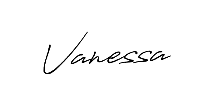 Use a signature maker to create a handwritten signature online. With this signature software, you can design (Antro_Vectra_Bolder) your own signature for name Vanessa. Vanessa signature style 7 images and pictures png