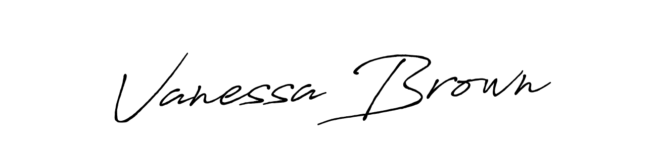 Make a beautiful signature design for name Vanessa Brown. Use this online signature maker to create a handwritten signature for free. Vanessa Brown signature style 7 images and pictures png