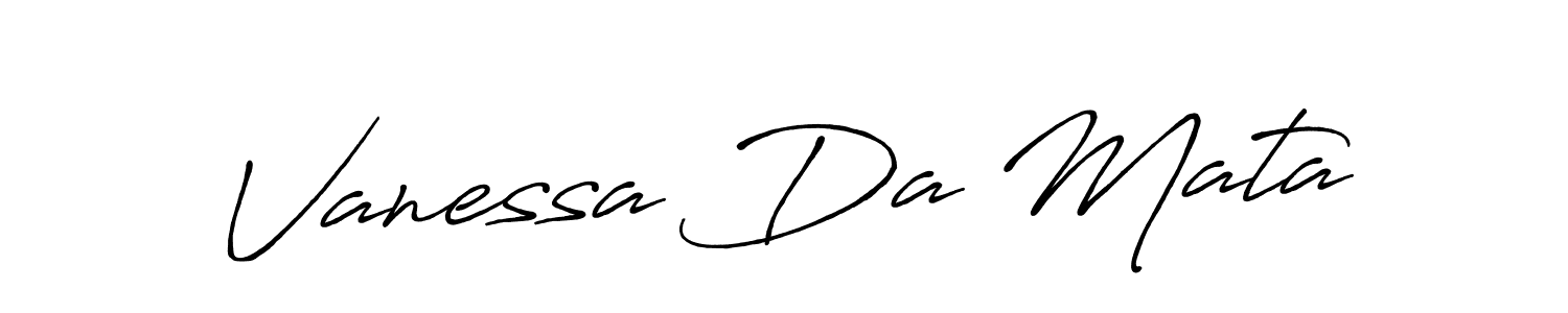 Antro_Vectra_Bolder is a professional signature style that is perfect for those who want to add a touch of class to their signature. It is also a great choice for those who want to make their signature more unique. Get Vanessa Da Mata name to fancy signature for free. Vanessa Da Mata signature style 7 images and pictures png