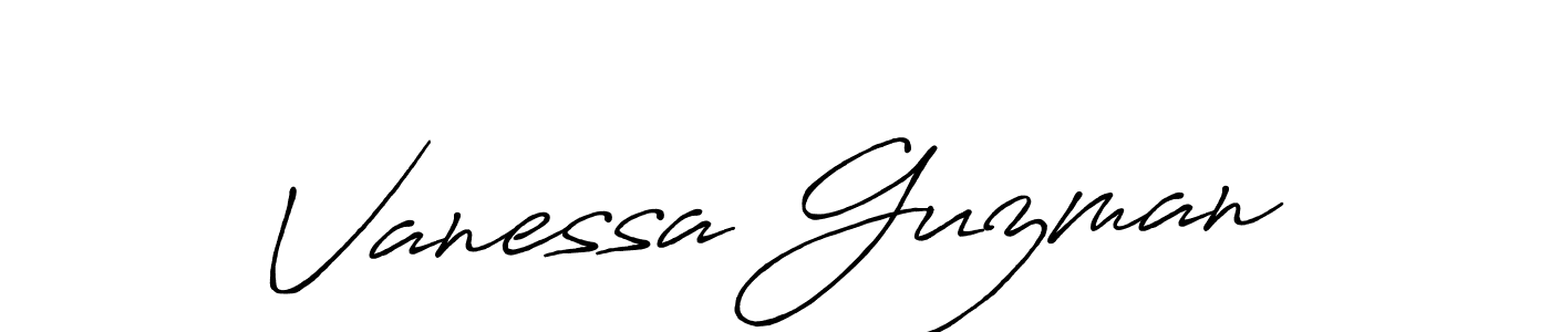 Also we have Vanessa Guzman name is the best signature style. Create professional handwritten signature collection using Antro_Vectra_Bolder autograph style. Vanessa Guzman signature style 7 images and pictures png