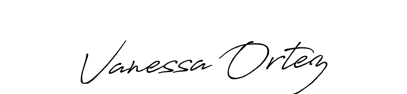 Design your own signature with our free online signature maker. With this signature software, you can create a handwritten (Antro_Vectra_Bolder) signature for name Vanessa Ortez. Vanessa Ortez signature style 7 images and pictures png