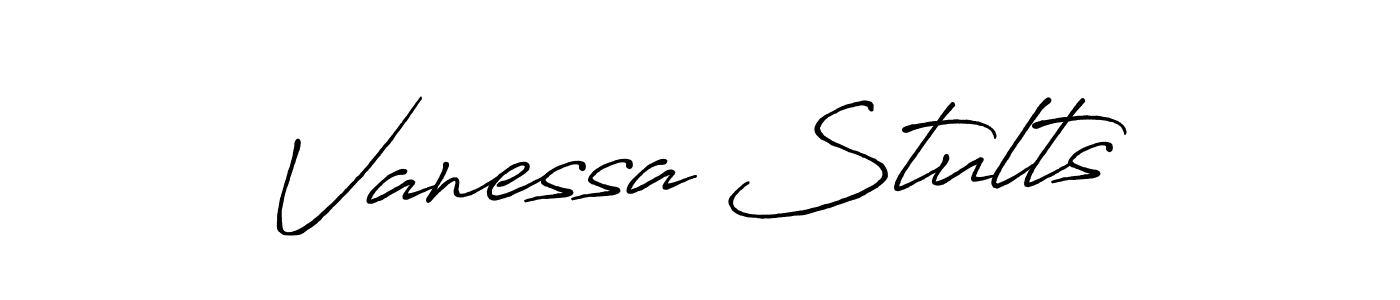 How to make Vanessa Stults signature? Antro_Vectra_Bolder is a professional autograph style. Create handwritten signature for Vanessa Stults name. Vanessa Stults signature style 7 images and pictures png